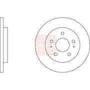Apec 2 x Solid Rear Brake Discs DSK3454