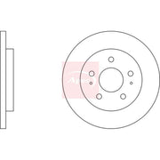 Apec 2 x Solid Rear Brake Discs DSK3472