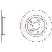 Apec 2 x Solid Rear Brake Discs DSK2154