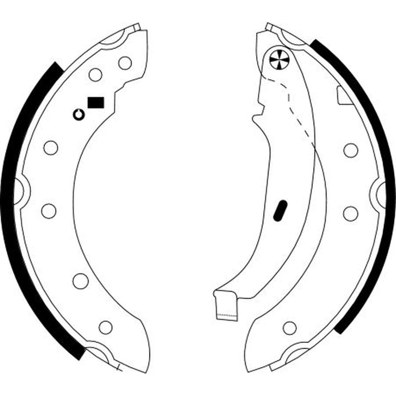 Mintex Brake Shoe Set Axle Kit MFR400