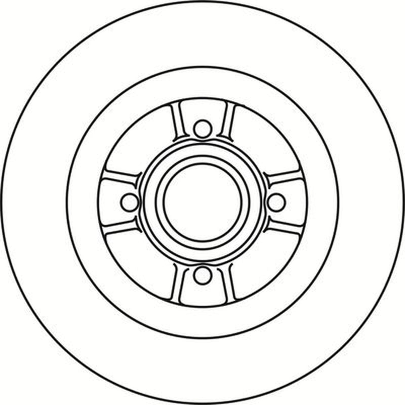 Abtex 2 x Rear Brake Discs BD1389HS