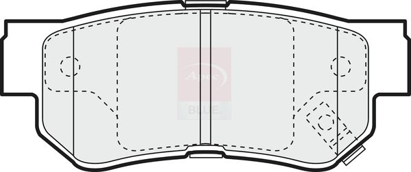 Apec Rear Brake Pad Set fits Hyundai Sonata V 2005-2010 2.0 2.4 3.3