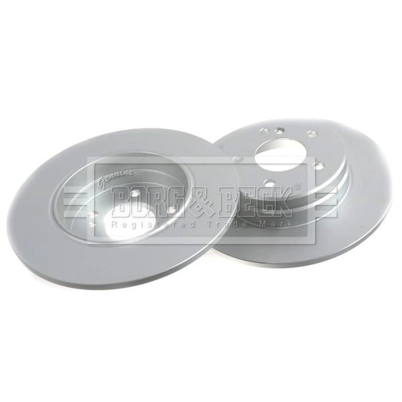 Borg & Beck 2 x Solid Rear Brake Discs BBD5080