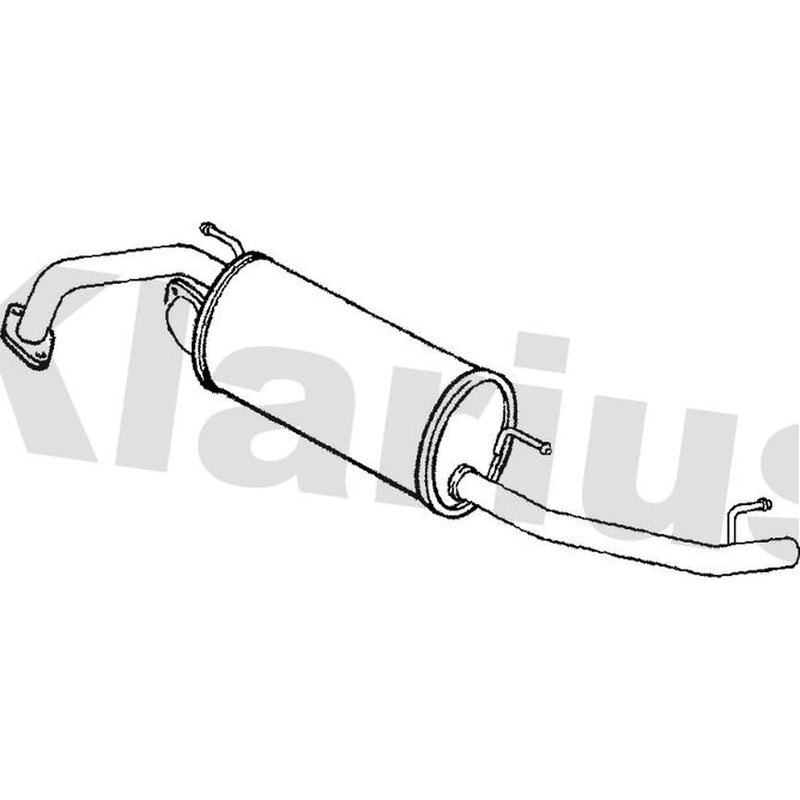 Klarius Box With Tail Pipe Rear HA374A