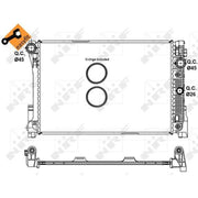 NRF Engine Radiator Upper 58335