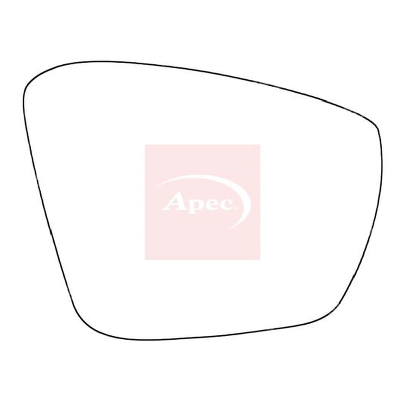 Apec Exterior Wing Mirror Glass Right AMS2186