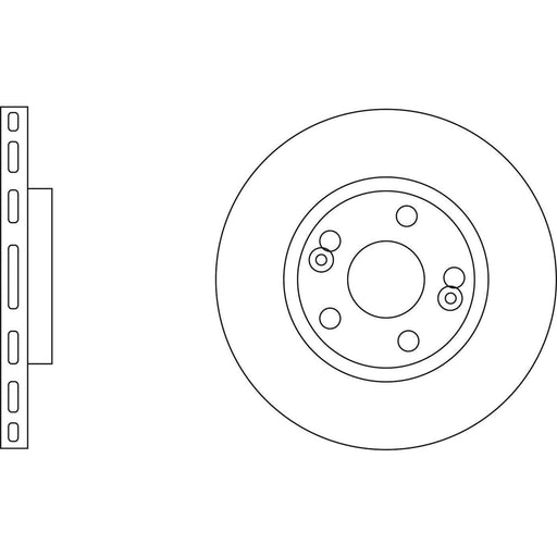 Apec Brake Disc Front Fits Renault Espace Laguna Safrane Scenic Apec  - Town Parts