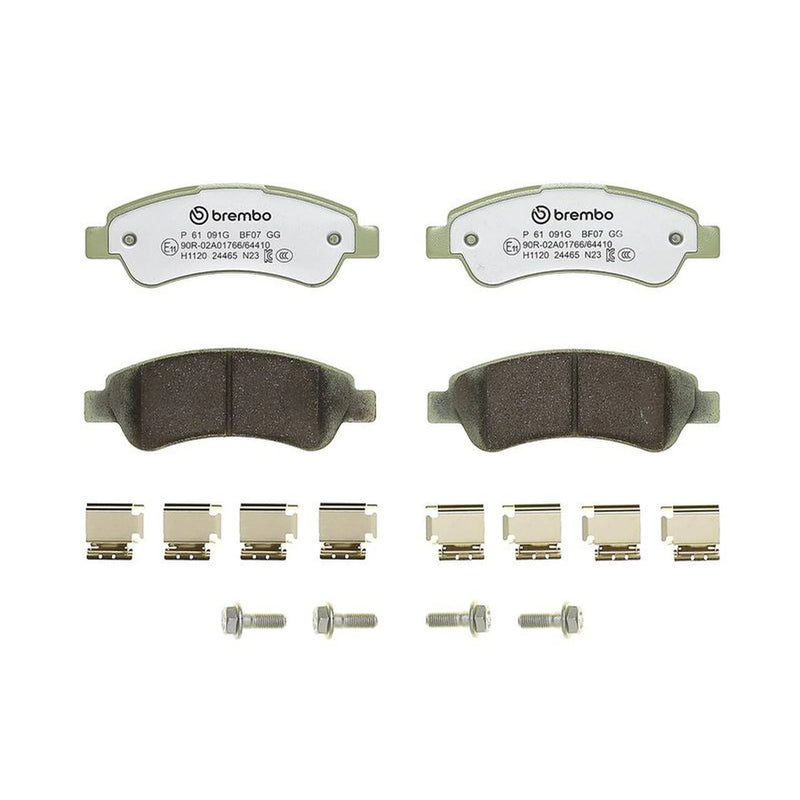 Brembo 4 x Rear Brake Pad Set P61091G