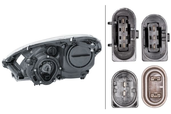 Hella Headlight Headlamp W5W Right