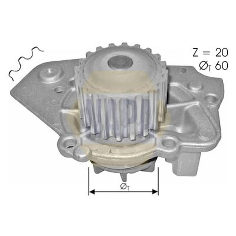NAPA Engine Cooling Water Pump NWP1503