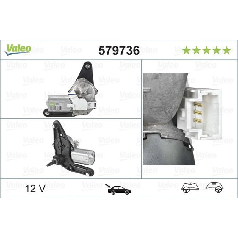 Valeo Front/Rear Wiper Motor Rear 579736