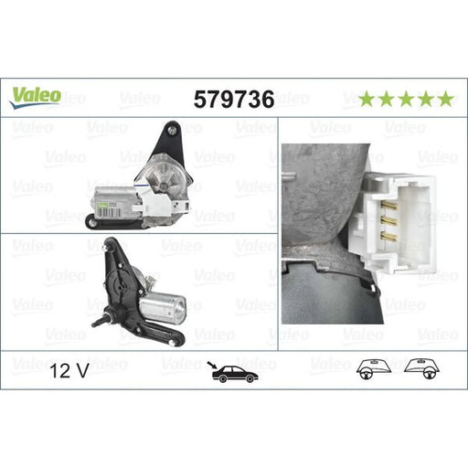 Valeo Front/Rear Wiper Motor Rear 579736