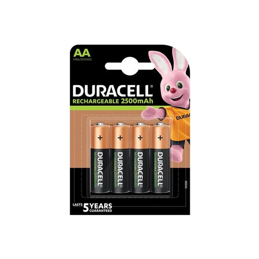 Duracell AA Cell 2500Mah Rechargeable Batteries (Pack 4) - S29862