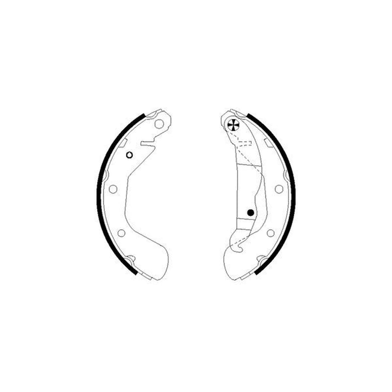 Mintex Brake Shoe Set Axle Kit MFR595