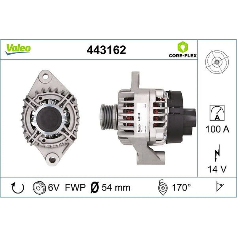 Valeo Car Alternator 12V 443162
