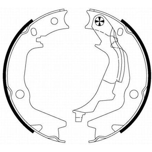 Mintex Parking Brake Shoe Set MFR651
