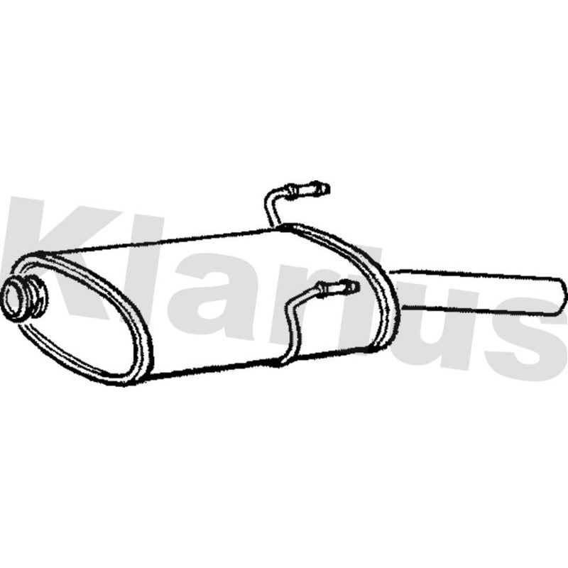 Klarius Box With Tail Pipe Rear PG521G