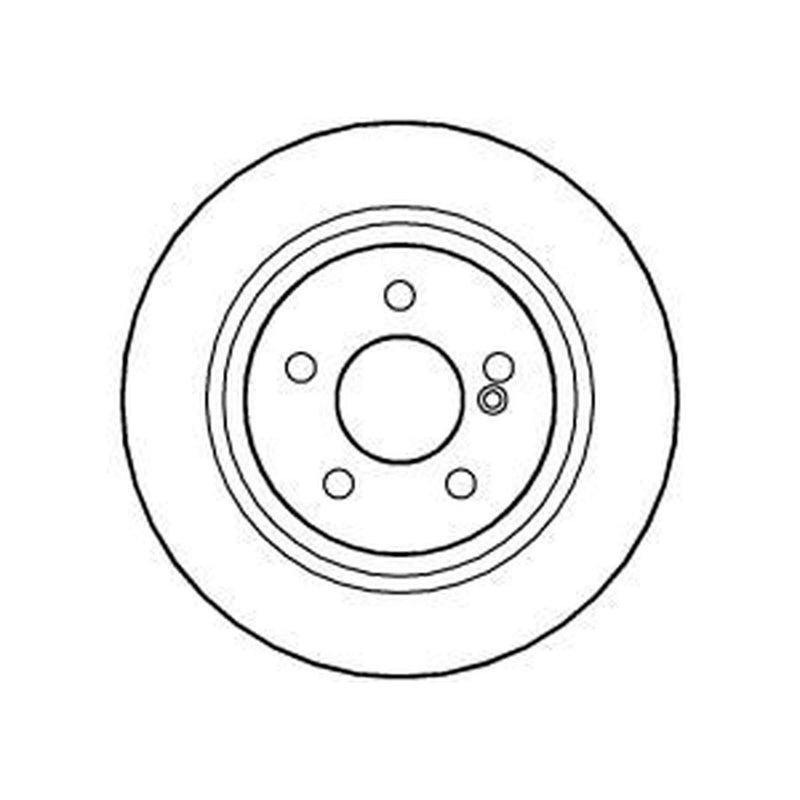 Abtex 2 x Solid Rear Brake Discs BD1113S