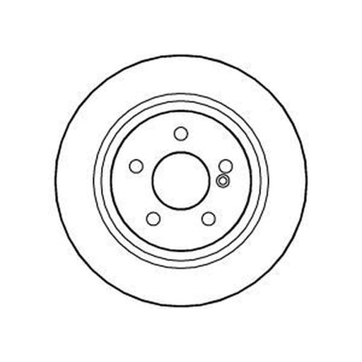 Abtex 2 x Solid Rear Brake Discs BD1113S