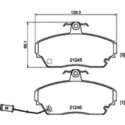 Mintex Front Brake Pad Set MDB1342