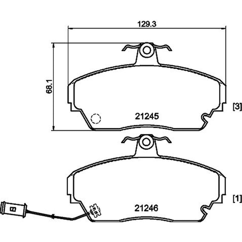 Mintex Front Brake Pad Set MDB1342