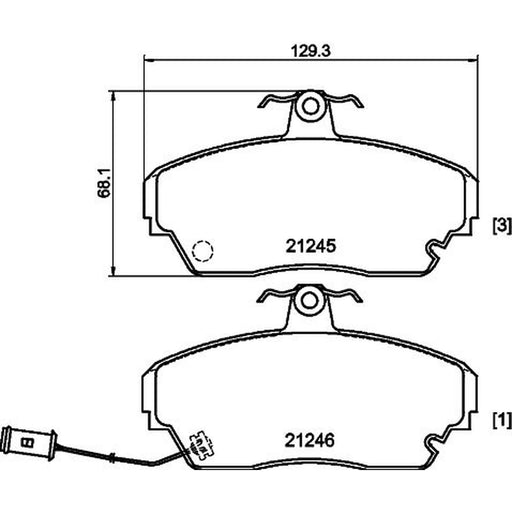 Mintex Front Brake Pad Set MDB1342