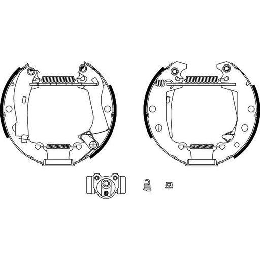 Mintex Brake Shoe Set Axle Kit MSP017