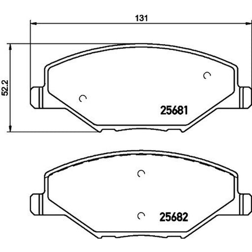Mintex Front Brake Pad Set MDB3300