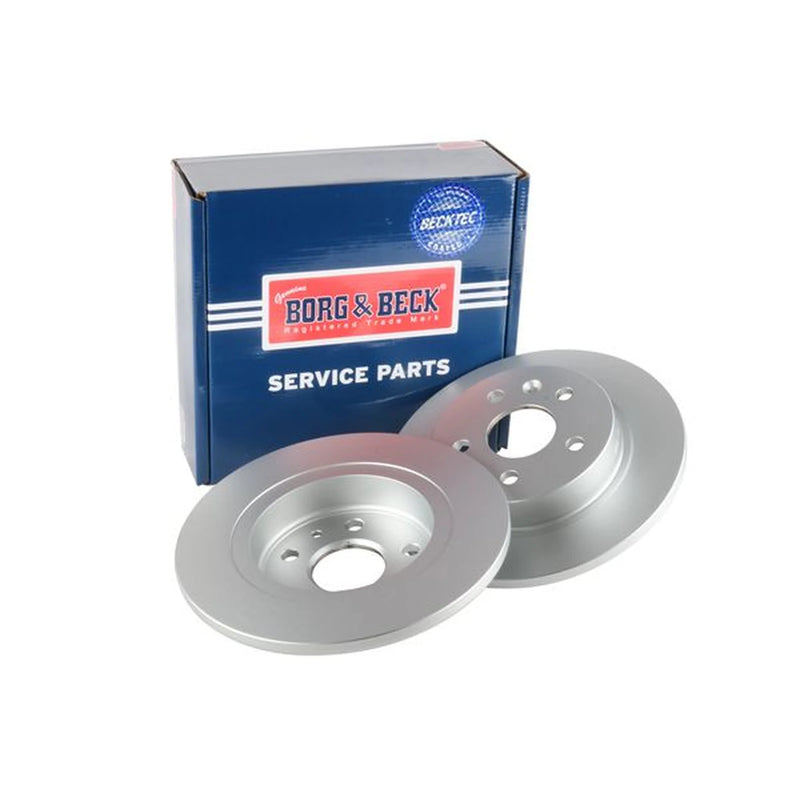 Borg & Beck 2 x Solid Rear Brake Discs BBD4798