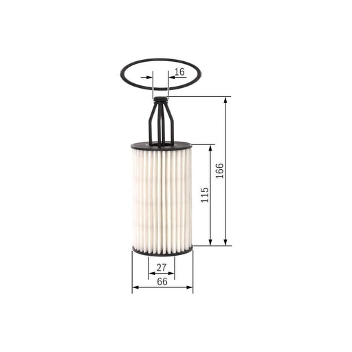 Genuine Bosch Car Oil Filter P7199 Fits Mercedes-Benz Sl 400 - 3.0 - 16- F026407 Bosch  - Town Parts