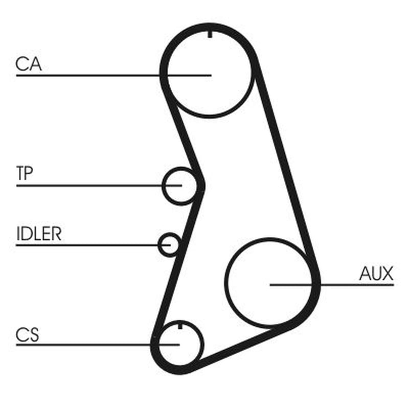 Continental CTAM Timing Belt Kit with Rollers CT919K4