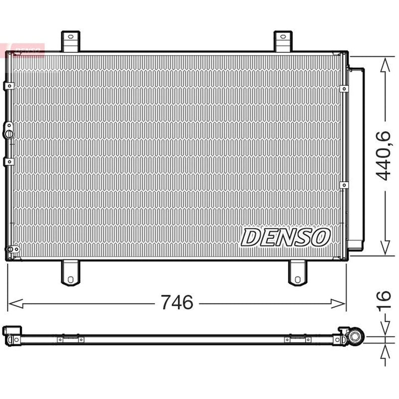 Denso Air Conditioning Condenser DCN50127