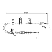 Bosch Handbrake Cable Left Rear 1 987 482 098