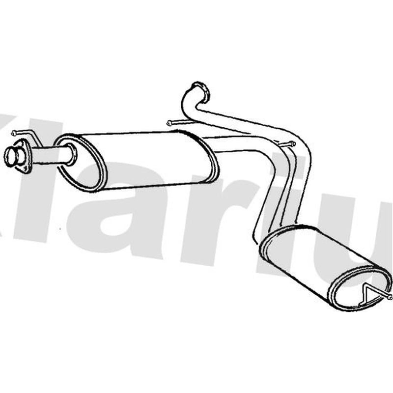 Klarius Box With Tail Pipe Rear PG844G