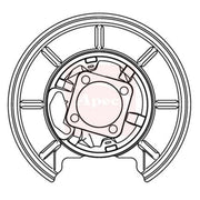 Apec Brake Disc Splash Guard Rear Left ASG1165