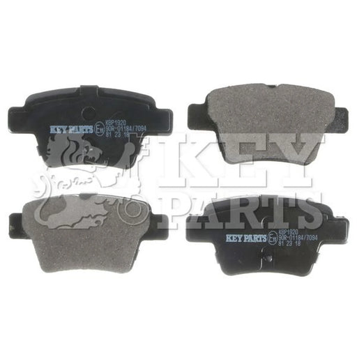 Key Parts 4 x Rear Brake Pad Set KBP1920