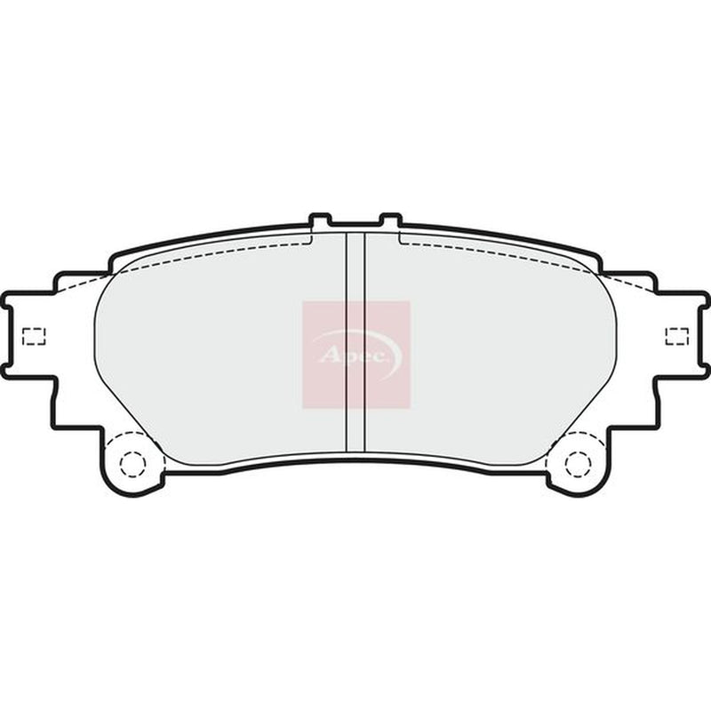Apec Rear Brake Pad Set PAD1718