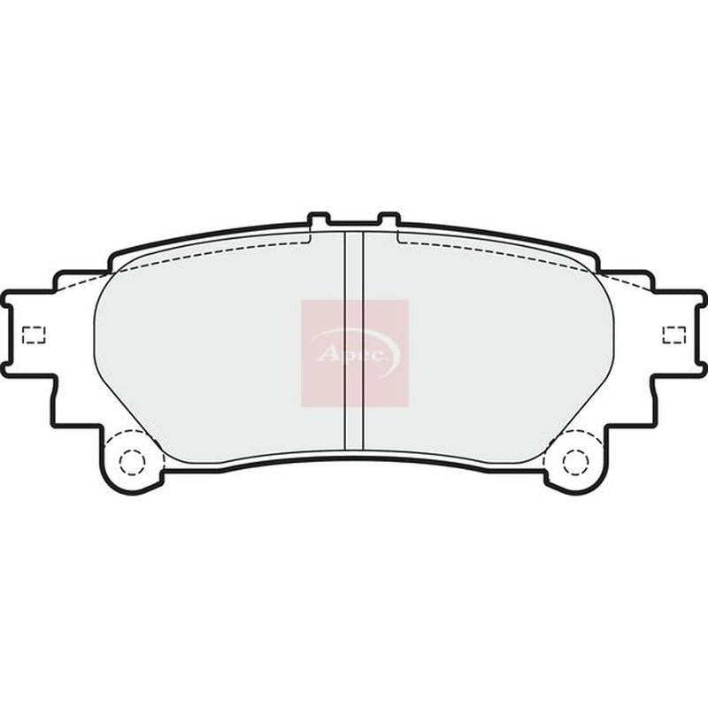 Apec Rear Brake Pad Set PAD1718