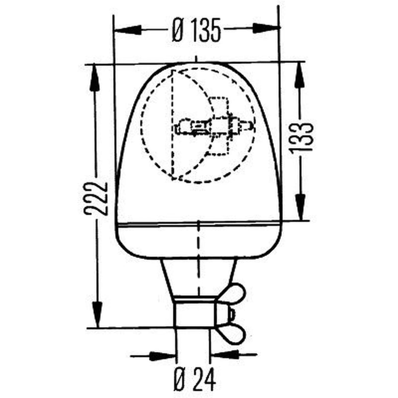 Hella Rotating Beacon Wide High 2RL 006 846-001