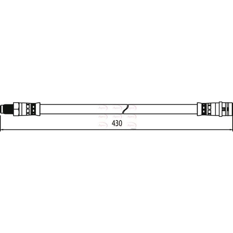 Apec Brake Hydraulic Hose Line Front HOS4033