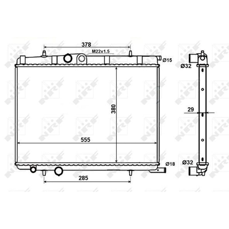 NRF Engine Radiator 56021