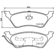 Mintex Rear Brake Pad Set MDB3721