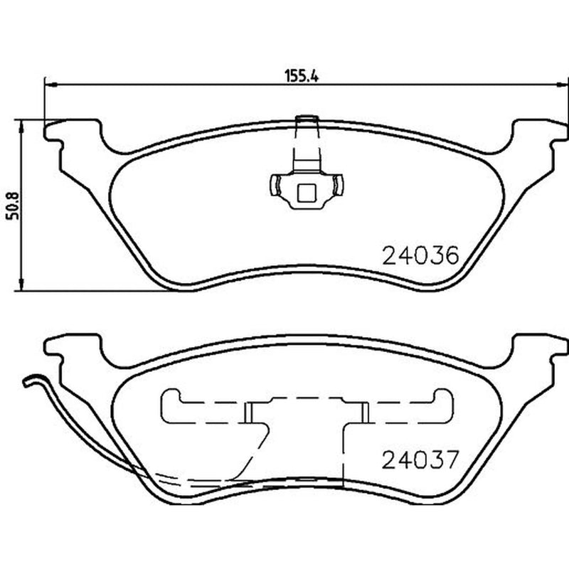 Mintex Rear Brake Pad Set MDB3721