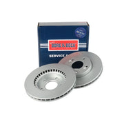Borg & Beck 2 x Solid Front Brake Discs BBD5556