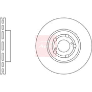 Apec 2 x Vented Front Brake Discs DSK793