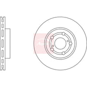 Apec 2 x Vented Front Brake Discs DSK793