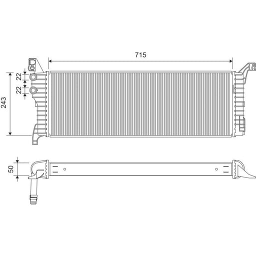 Valeo Engine Radiator 701381