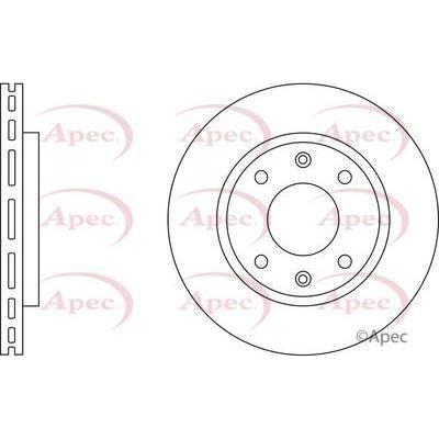 Apec Brake Disc Front Fits Citroen Ax Saxo Xsara Zx Peugeot 106 205 20 Apec  - Town Parts