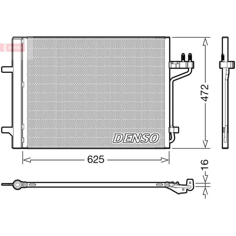 Denso Air Conditioning Condenser DCN10047