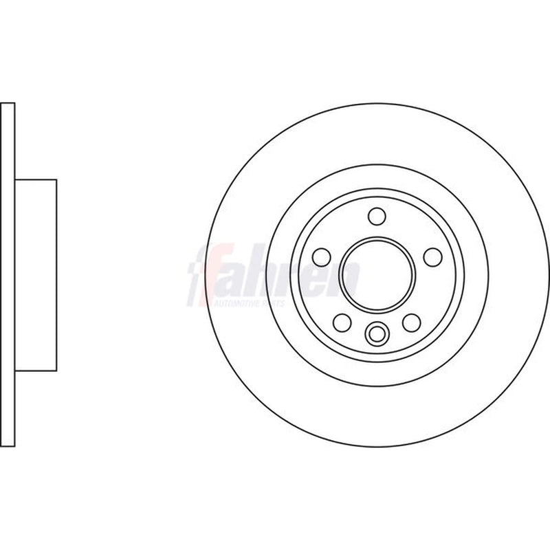 Fahren 2 x Rear Brake Discs FBD6860